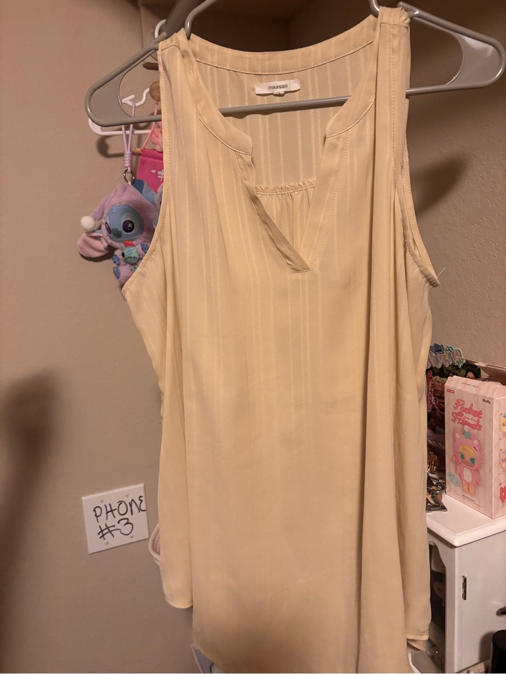 4PCS!! Solid colors Maurices Sleeveless V-Neck Women's Top XL